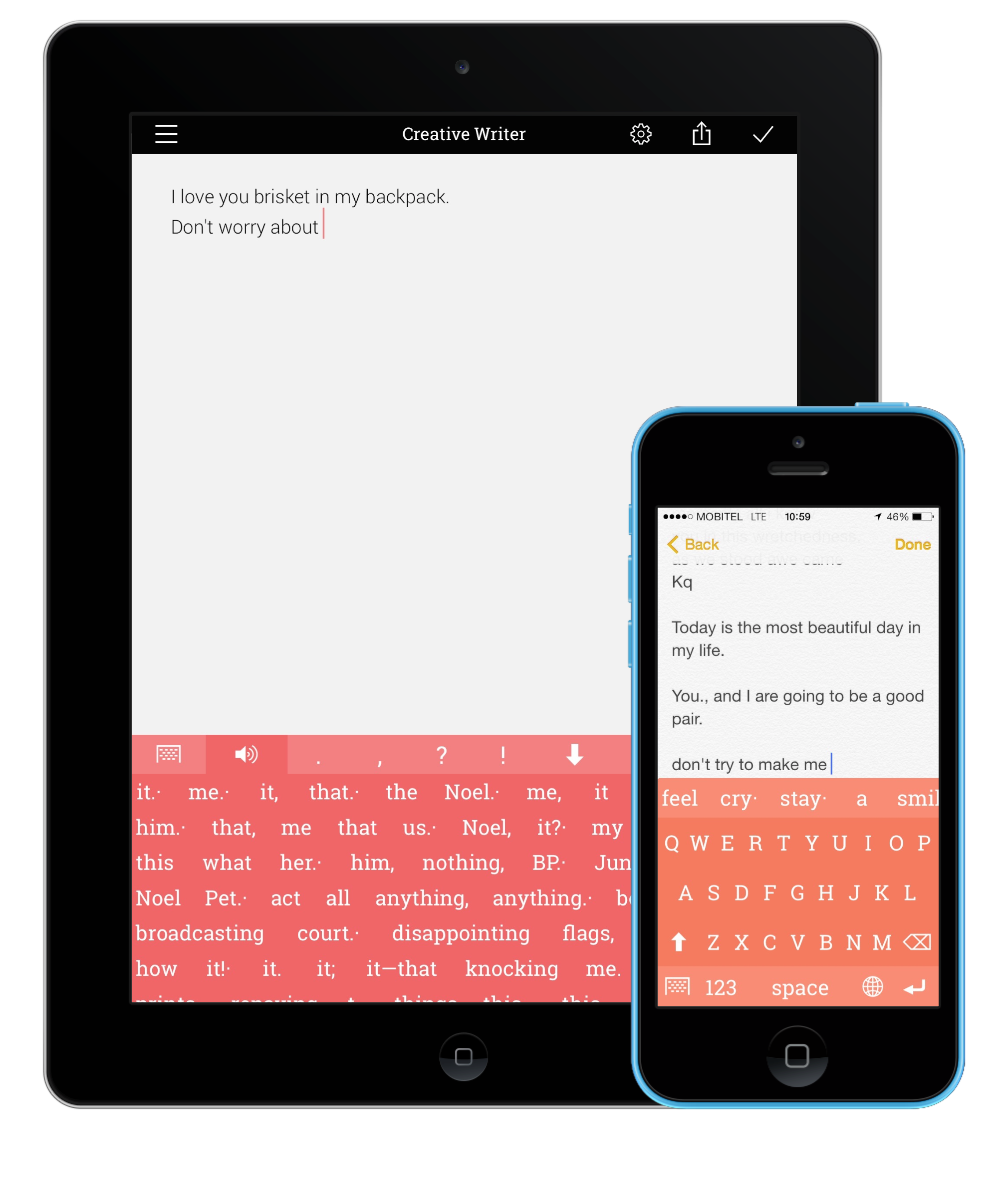 Creative Writer App Screenshots